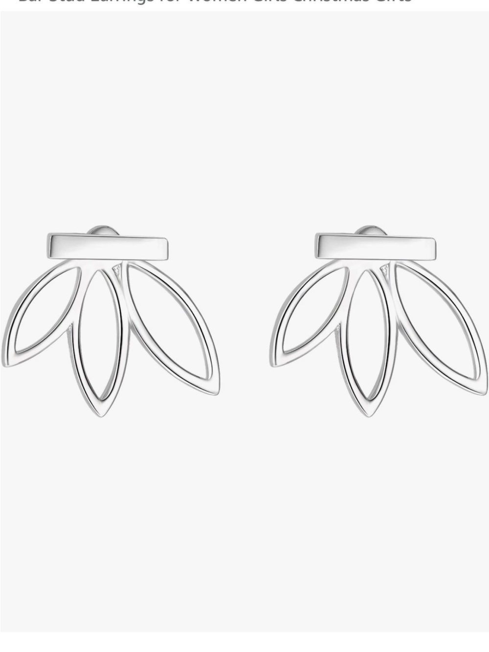 Silver Lotus Earring Jacket